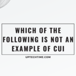 Which of the following is NOT an example of CUI